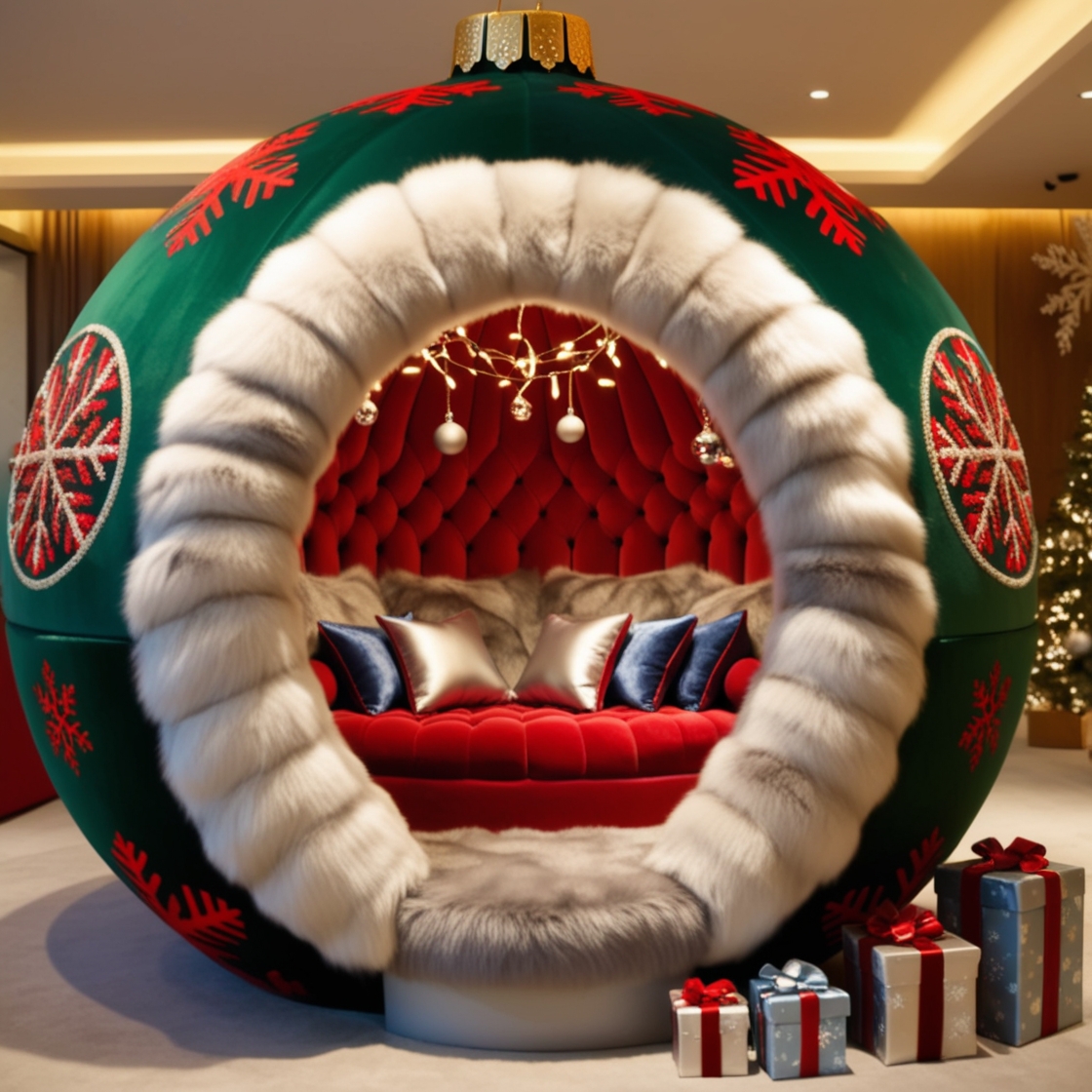 Unwind in Style: Transform Your Space with the Festive Charm of a Bauble Lounger