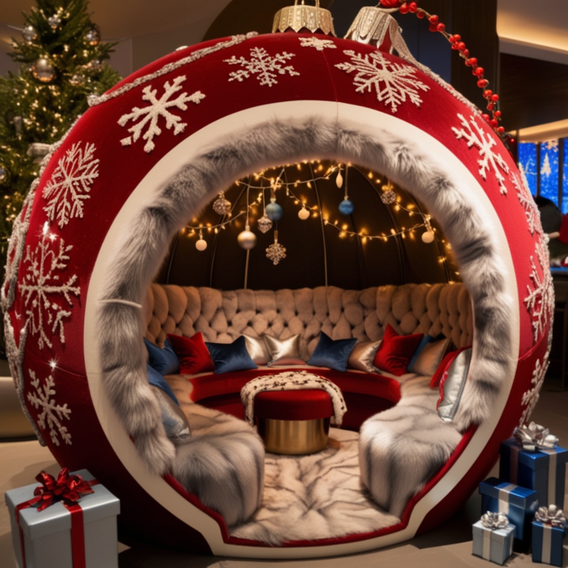 Unwind in Style: Transform Your Space with the Festive Charm of a Bauble Lounger