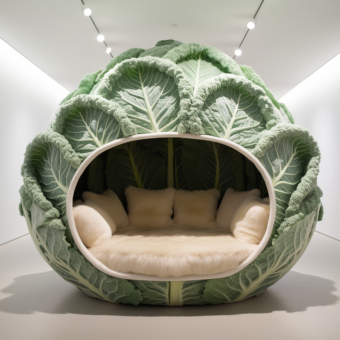 Unwind in Style with the Brussel Sprout Lounging Pod: A Unique Twist on Comfort