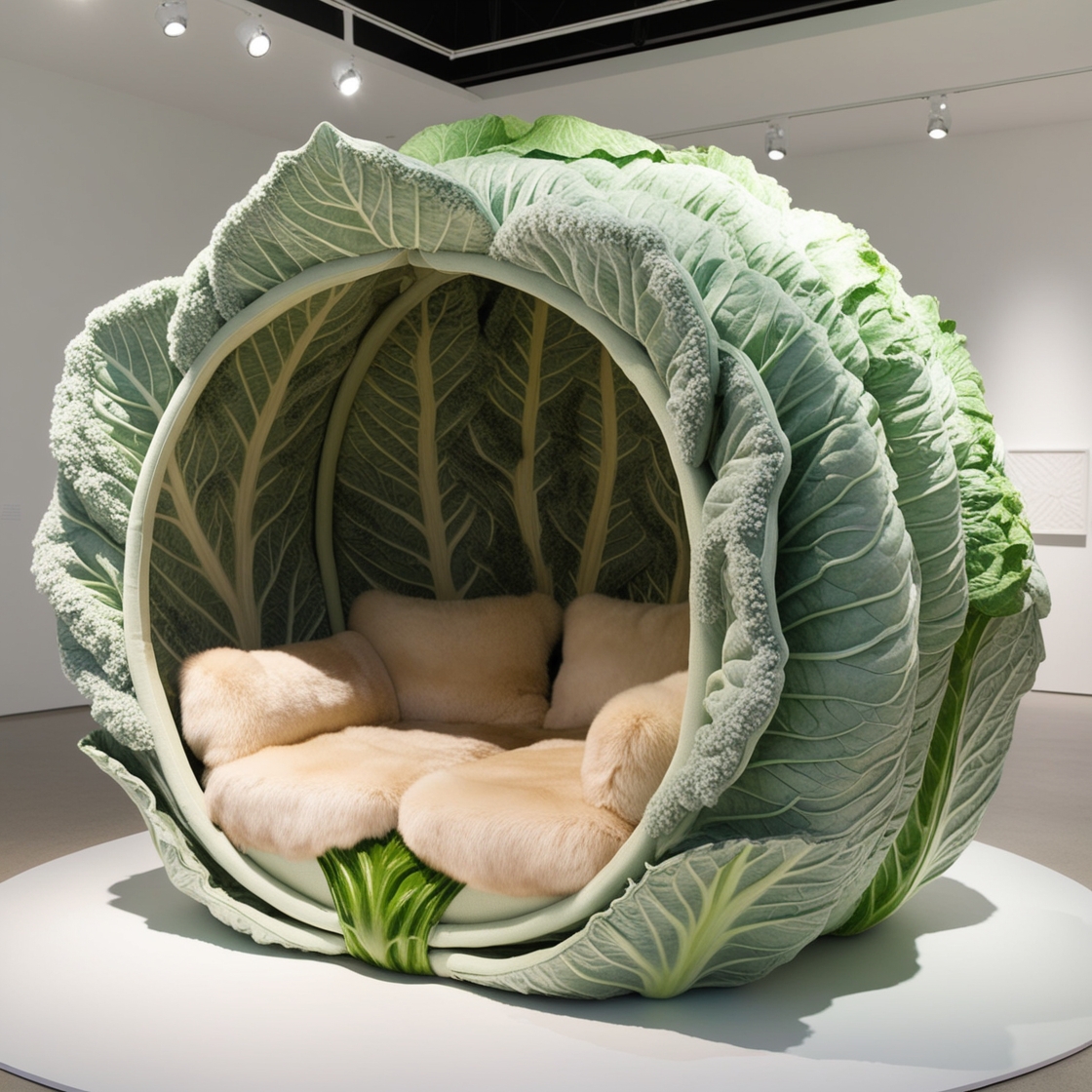 Unwind in Style with the Brussel Sprout Lounging Pod: A Unique Twist on Comfort