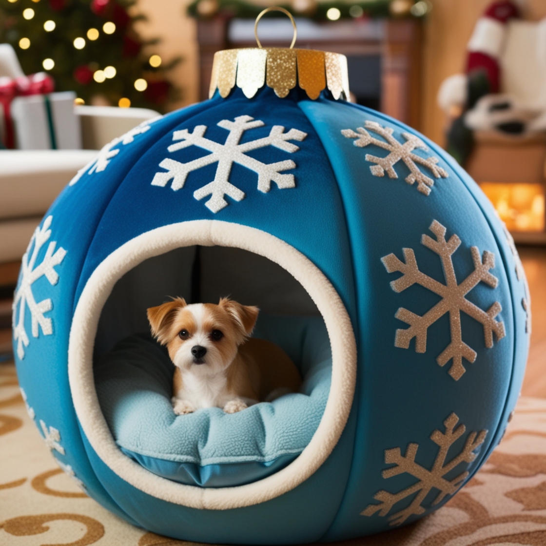 Celebrate the Holidays in Style: Cozy Christmas Bauble Pet Beds for Your Furry Friends