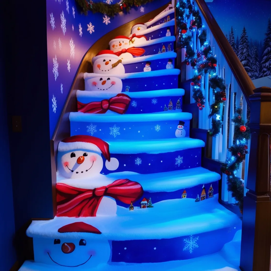 Deck the Stairs: Creative Christmas Staircase Decorations for a Magical Holiday Season