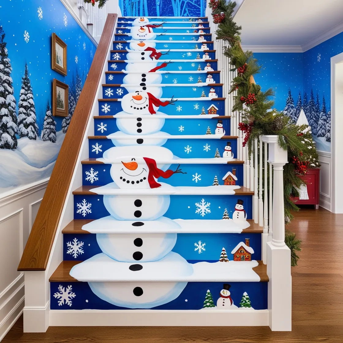 Deck the Stairs: Creative Christmas Staircase Decorations for a Magical Holiday Season