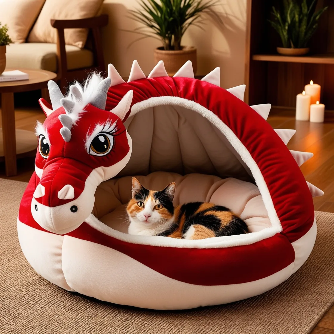 Mythical Comfort: Give Your Cat a Legendary Rest with Dragon Cat Beds