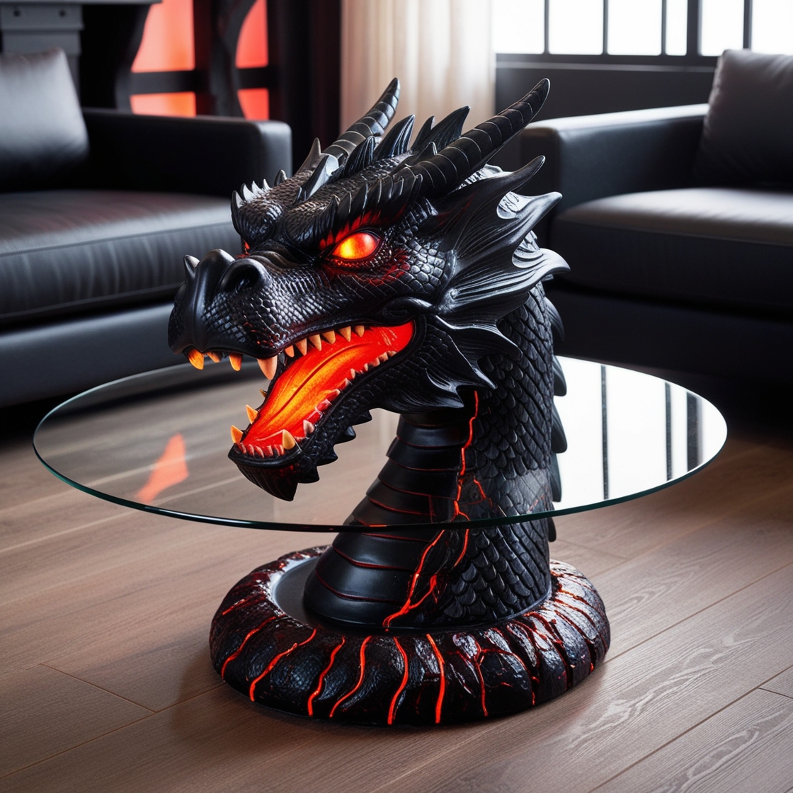 In the world of home decor, few pieces can capture imagination and enchant as much as the Dragon Magic Table