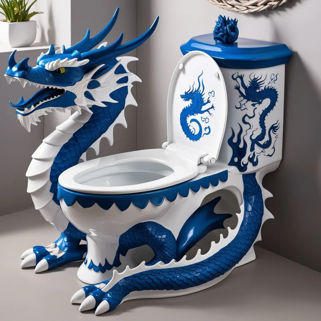 Dragon Toilets: Where Art, Myth, and Functionality Converge