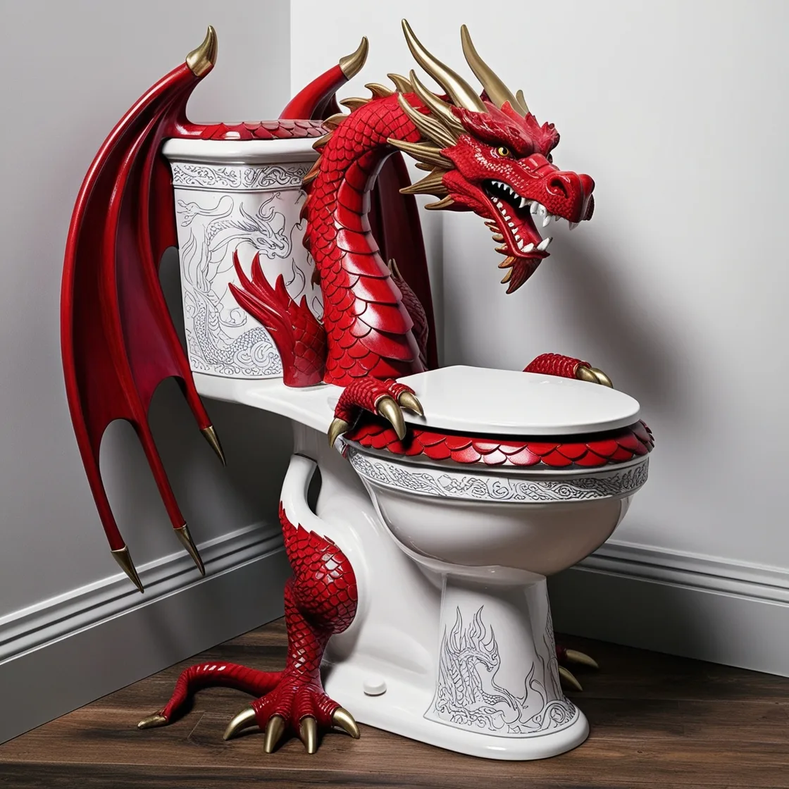 Dragon Toilets: Where Art, Myth, and Functionality Converge