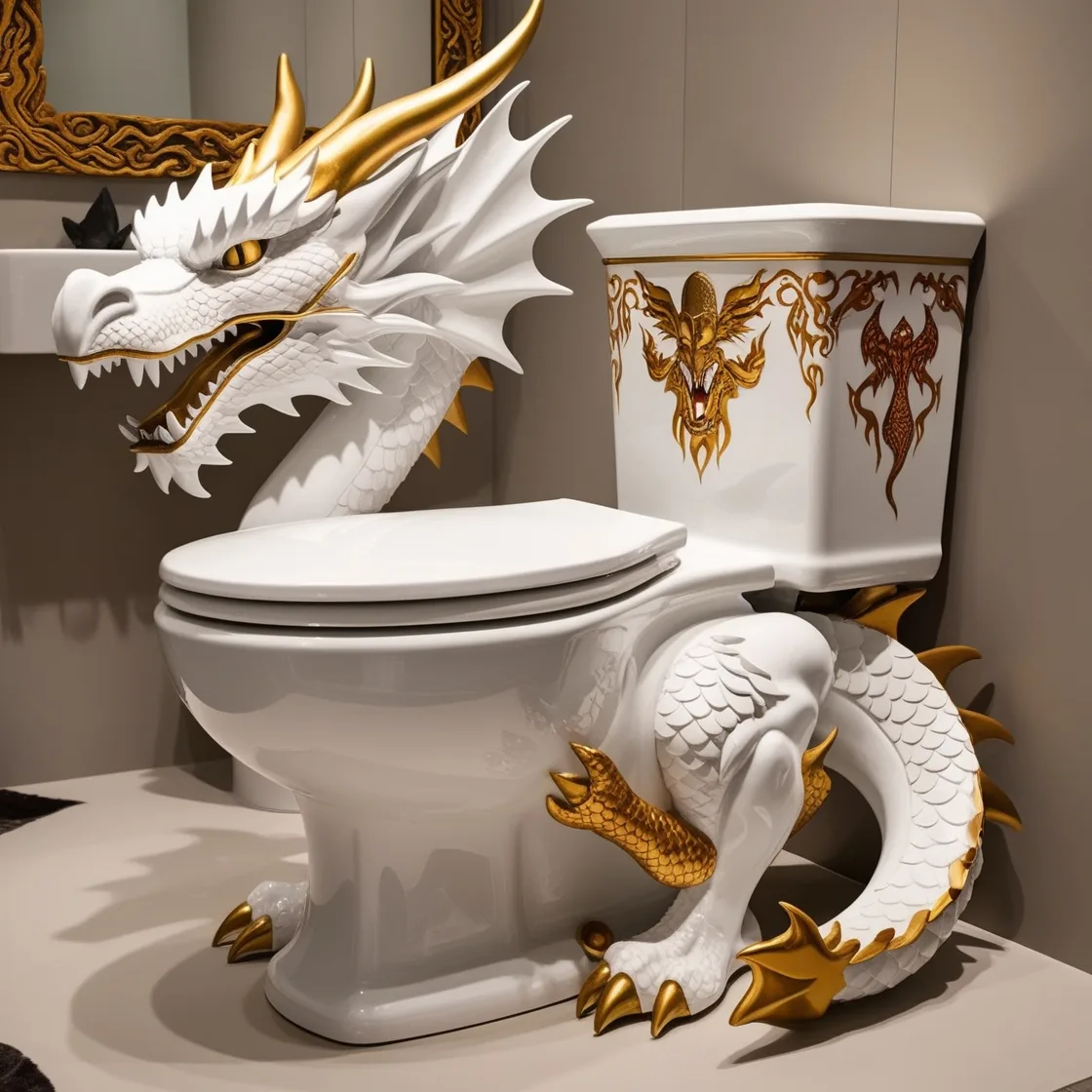 Dragon Toilets: Where Art, Myth, and Functionality Converge