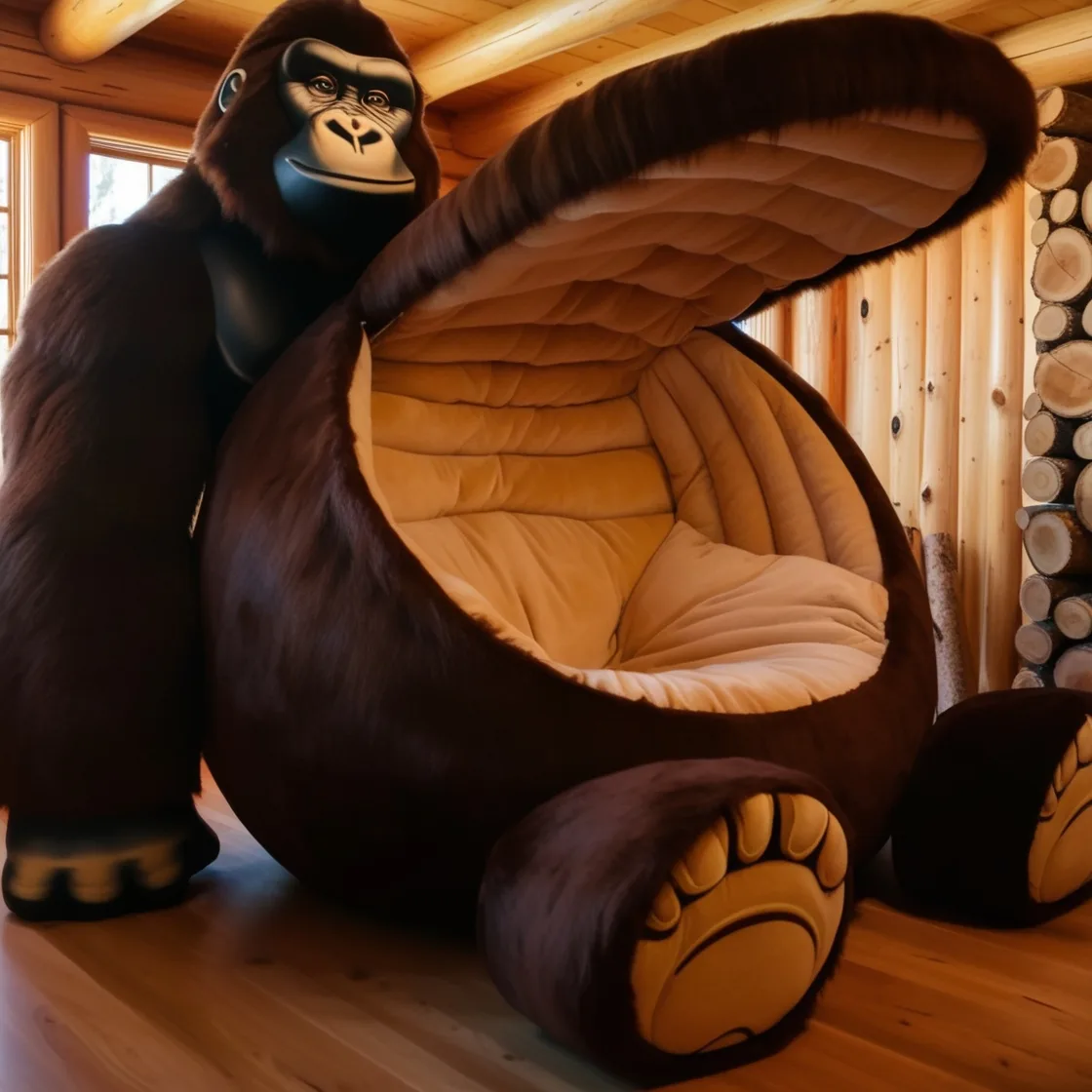 Unwind Like a Legend: The Giant Sasquatch Lounger for Ultimate Comfort