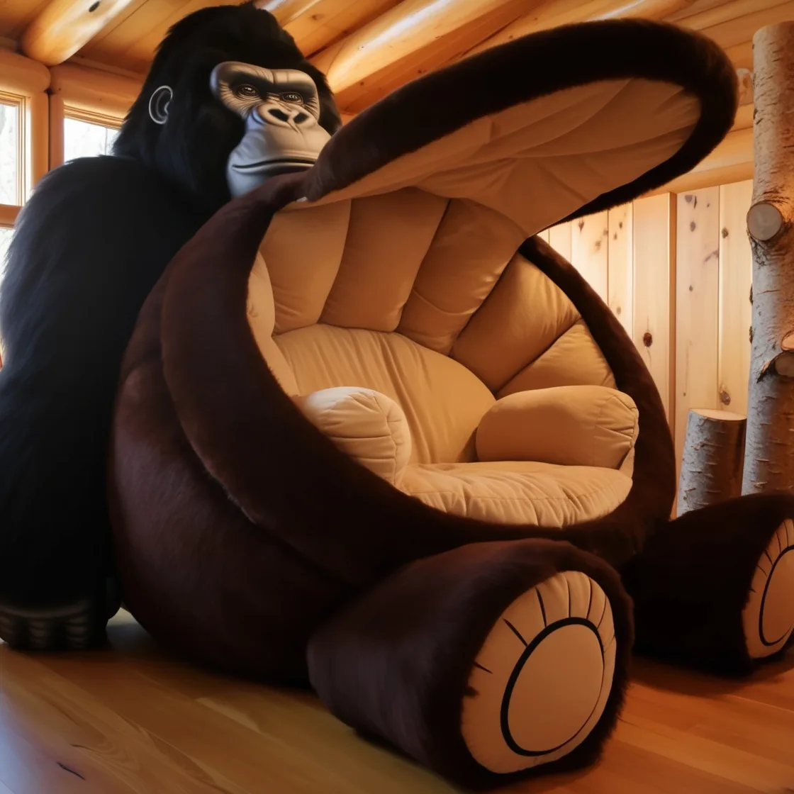 Unwind Like a Legend: The Giant Sasquatch Lounger for Ultimate Comfort