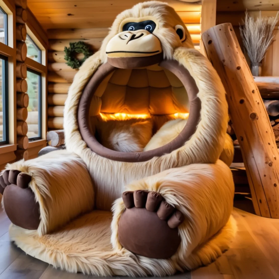 Unwind Like a Legend: The Giant Sasquatch Lounger for Ultimate Comfort