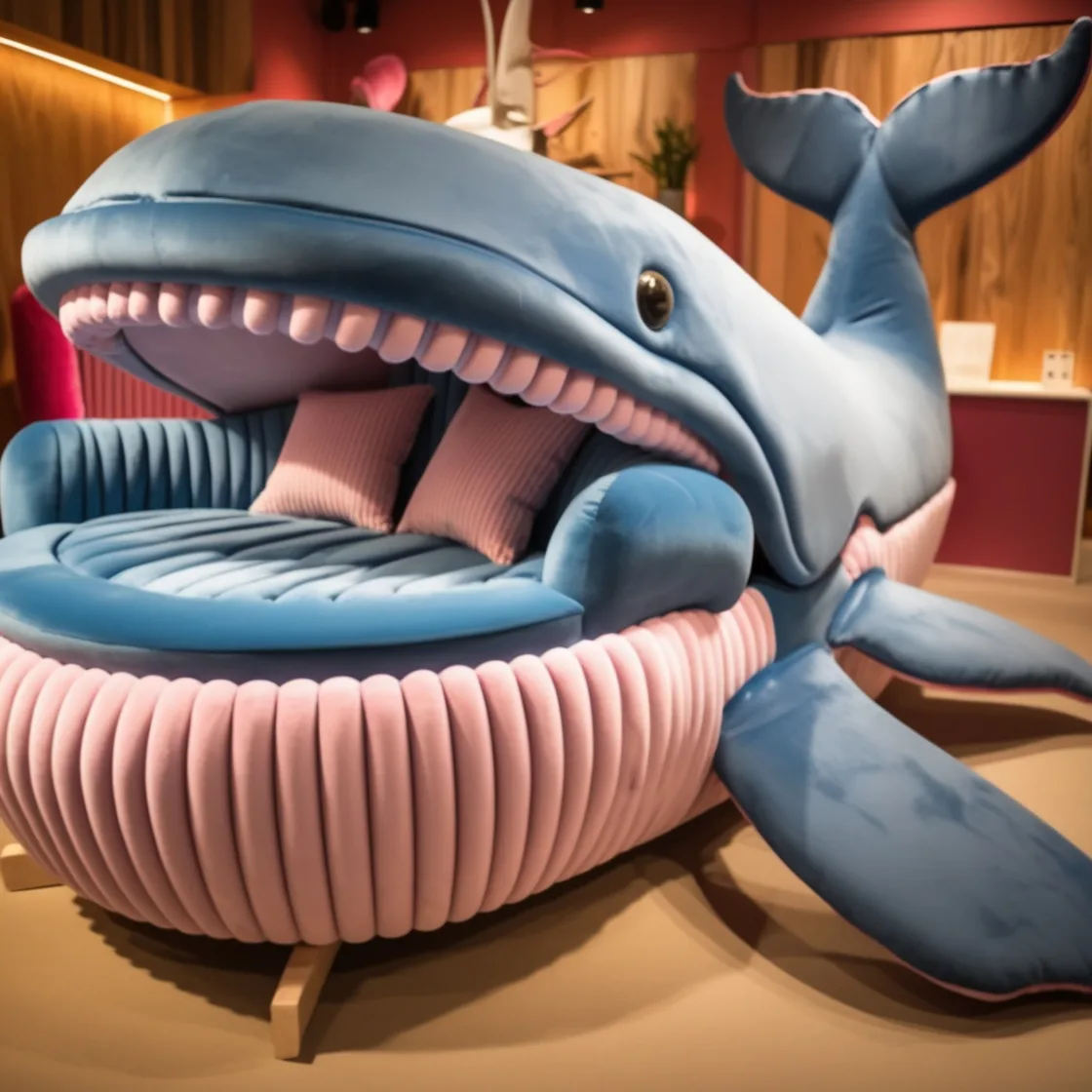 Dive into Comfort: Experience Relaxation with Giant Whale Loungers