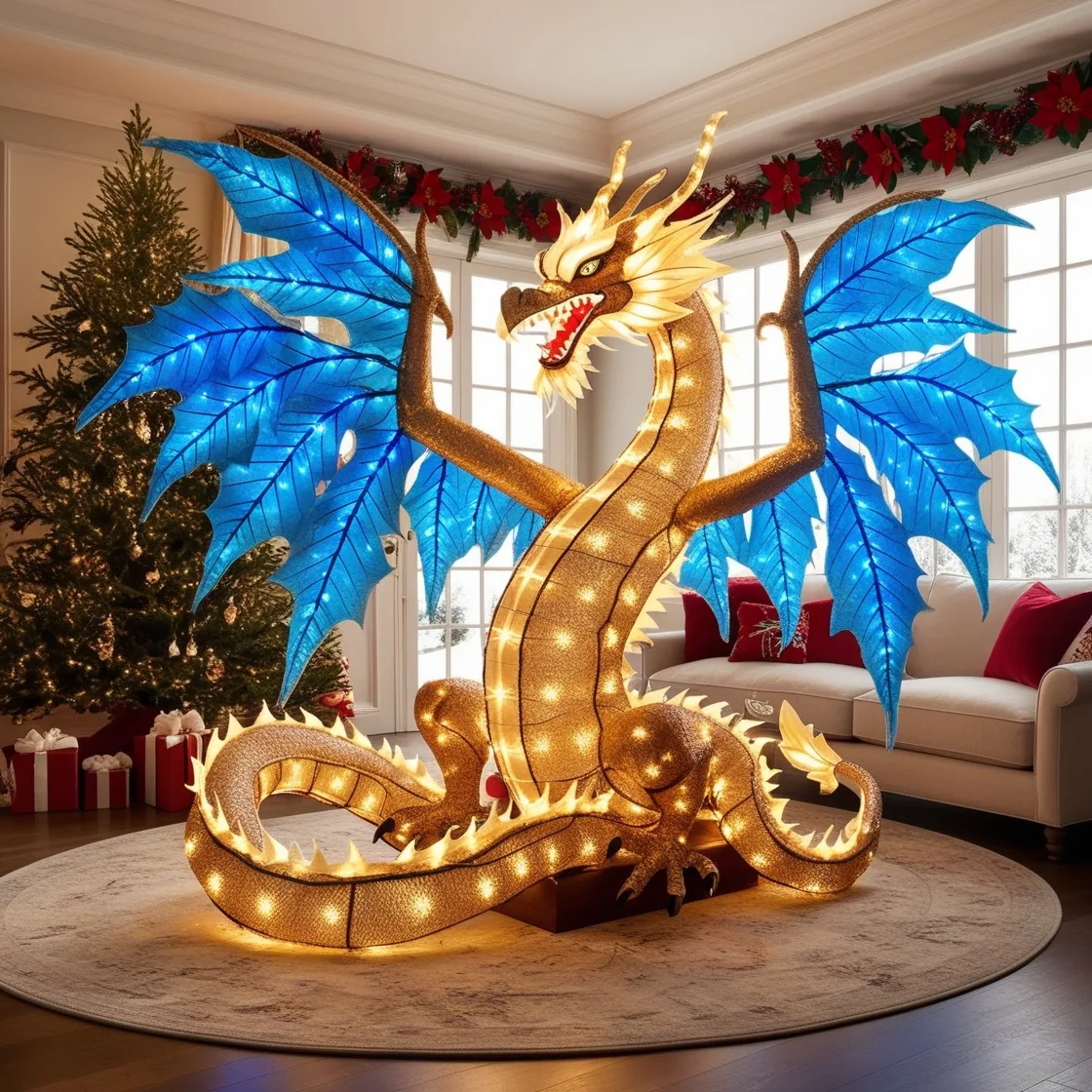 Lighting Dragon Decor for Christmas: Illuminate Your Holidays with Enchantment