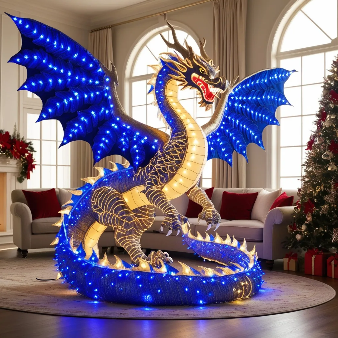 Lighting Dragon Decor for Christmas: Illuminate Your Holidays with Enchantment