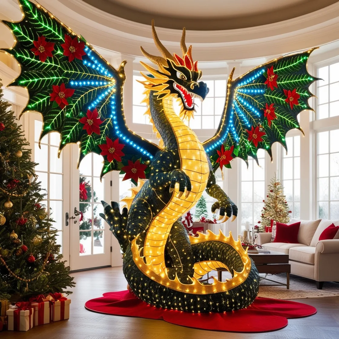 Lighting Dragon Decor for Christmas: Illuminate Your Holidays with Enchantment