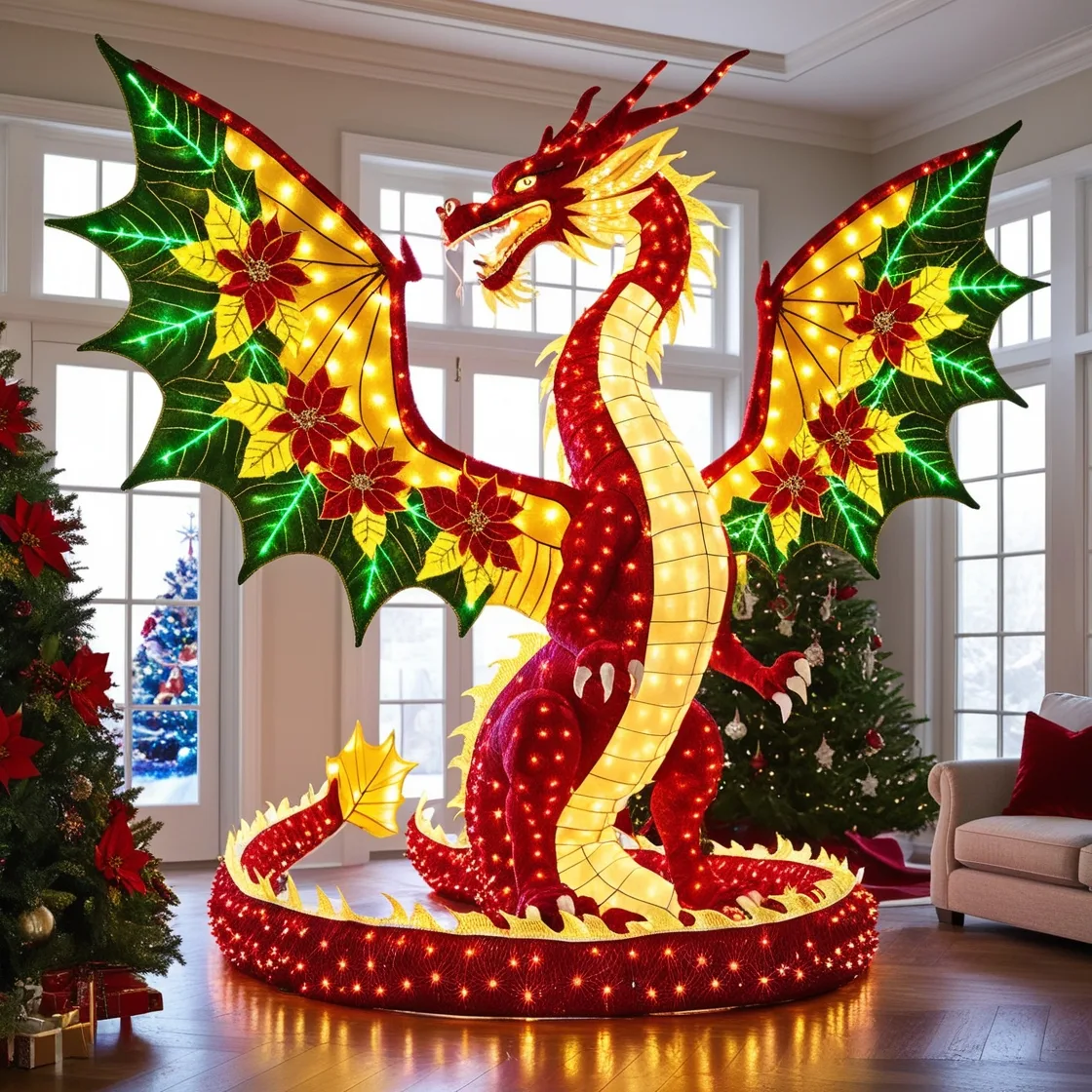 Lighting Dragon Decor for Christmas: Illuminate Your Holidays with Enchantment