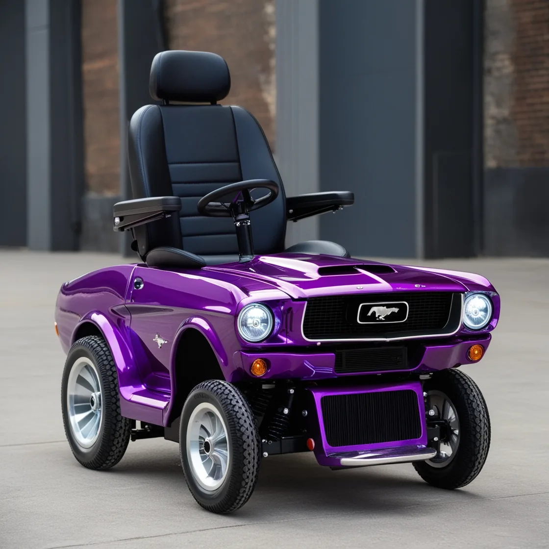 Drive in Style: Experience the Thrill of the Mustang Inspired Electric Wheelchair