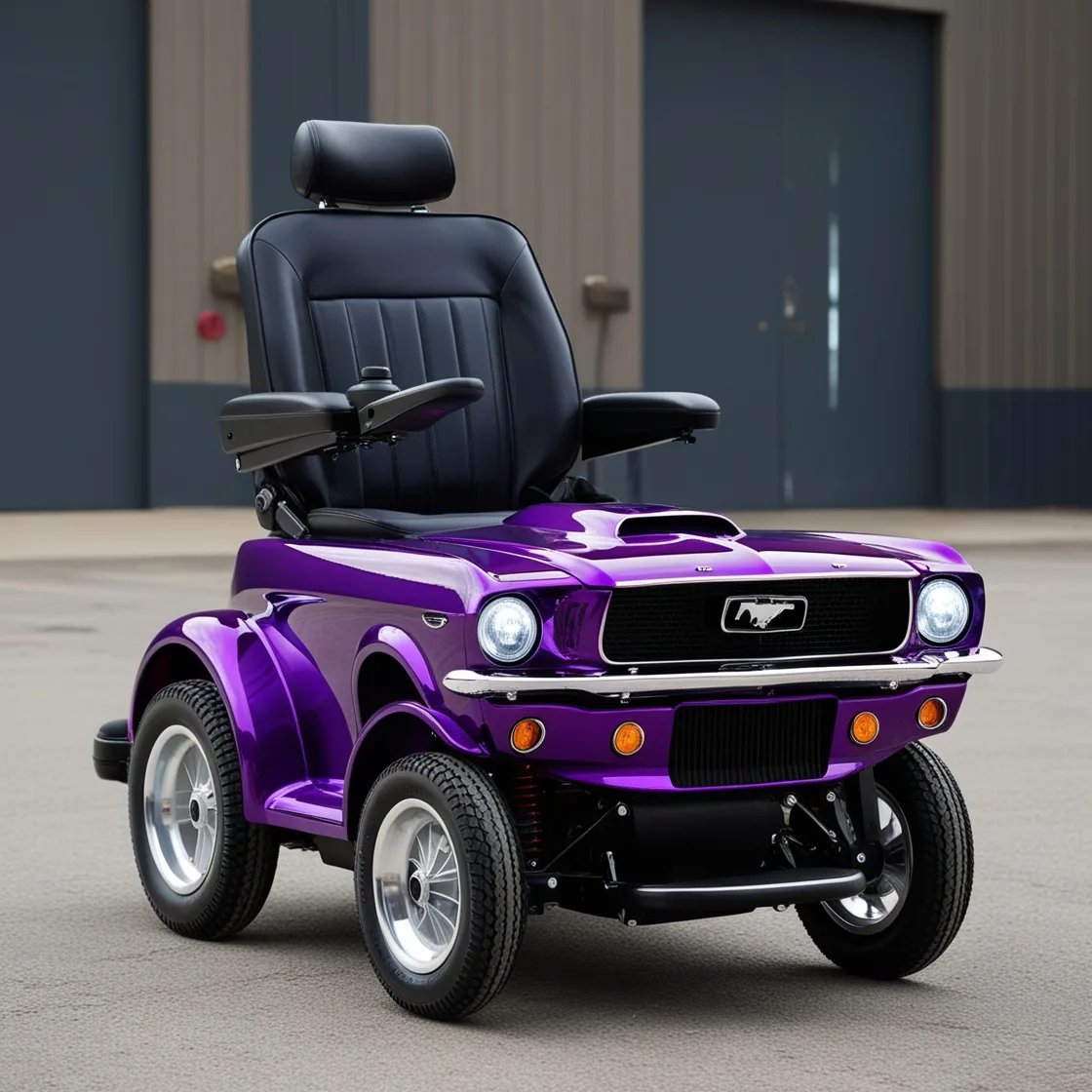 Drive in Style: Experience the Thrill of the Mustang Inspired Electric Wheelchair