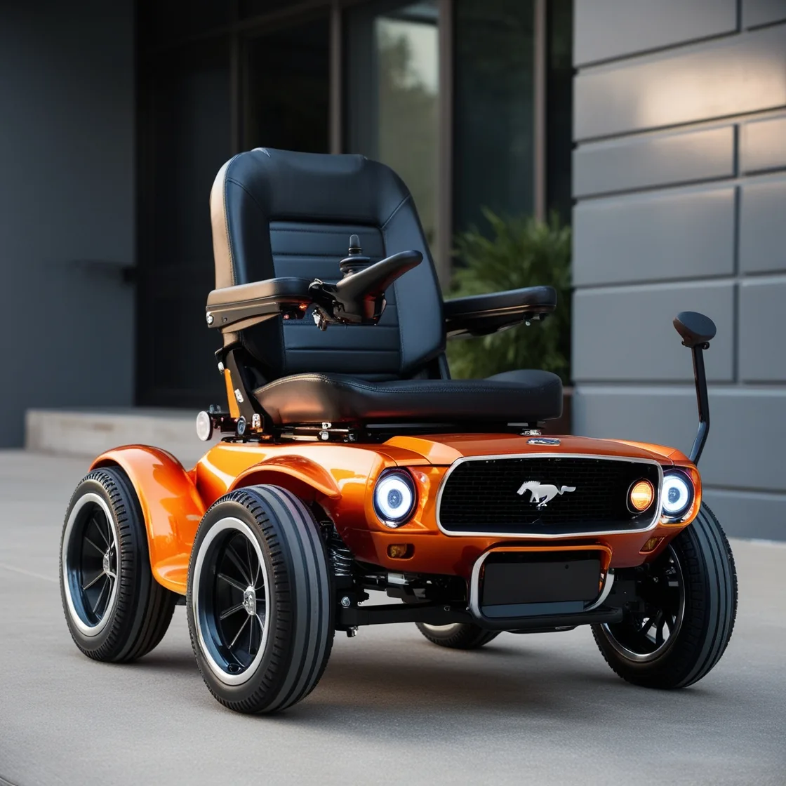 Drive in Style: Experience the Thrill of the Mustang Inspired Electric Wheelchair