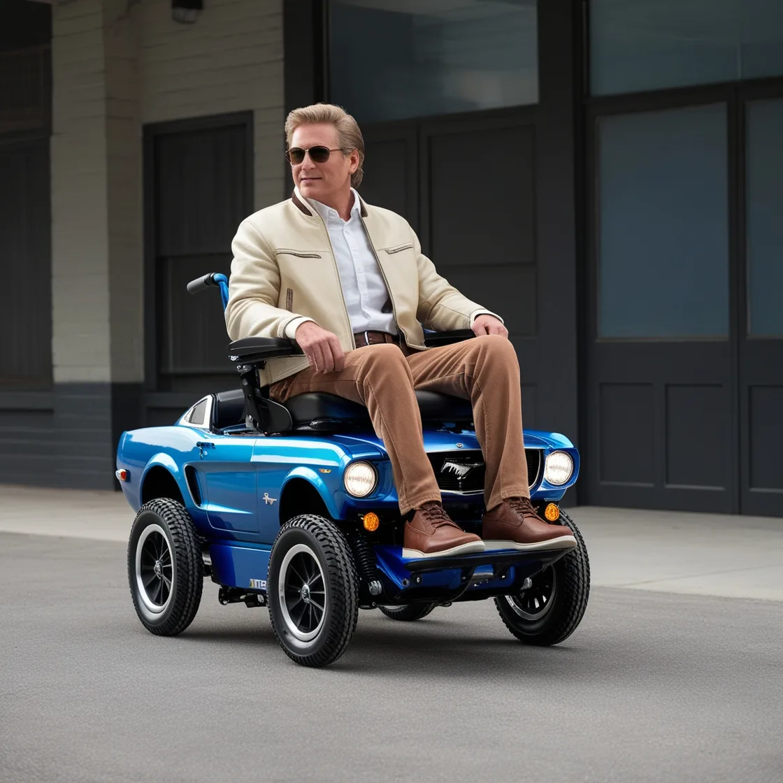 Drive in Style: Experience the Thrill of the Mustang Inspired Electric Wheelchair