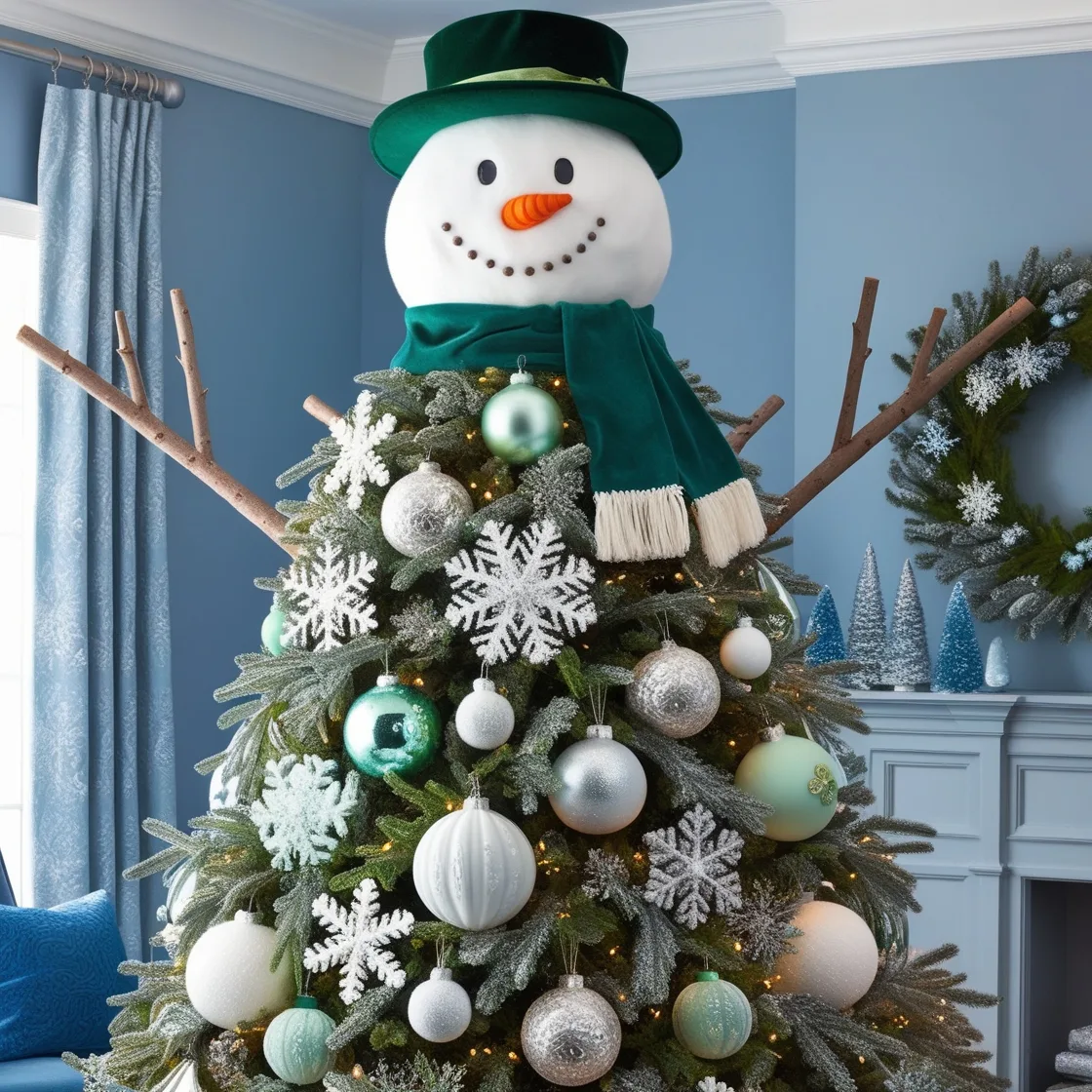 Frosty Delight: Transform Your Holidays with a Snowman Christmas Tree