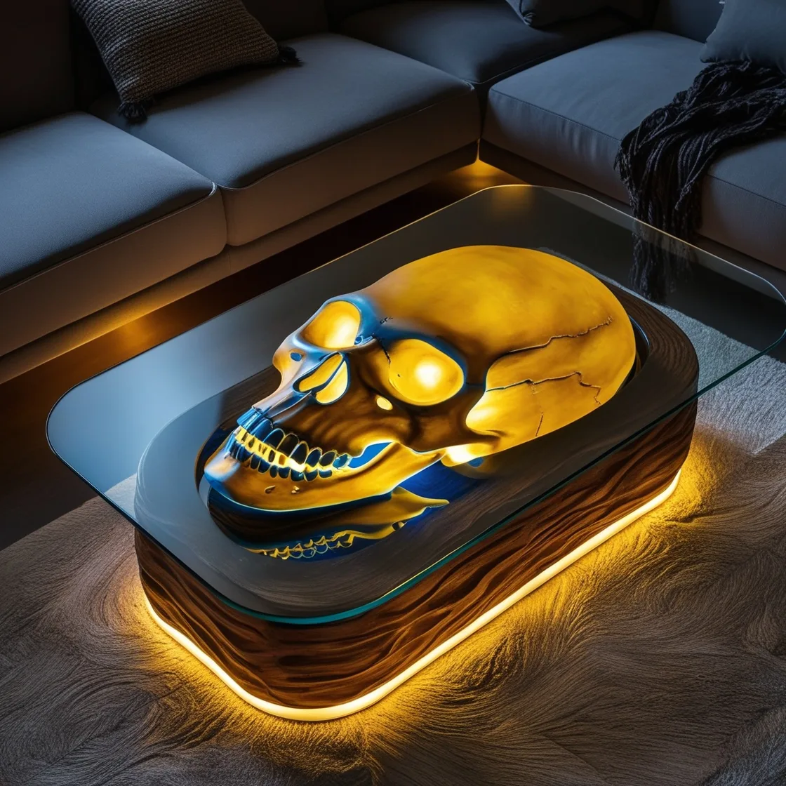 The Art of Edgy Decor: Embrace Bold Style with Tables Skull Design