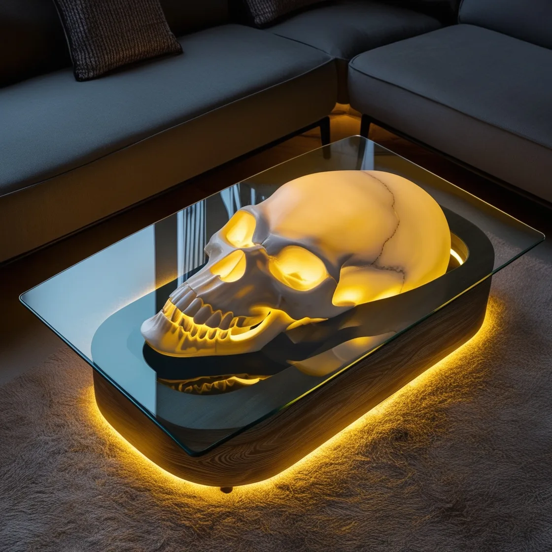 The Art of Edgy Decor: Embrace Bold Style with Tables Skull Design