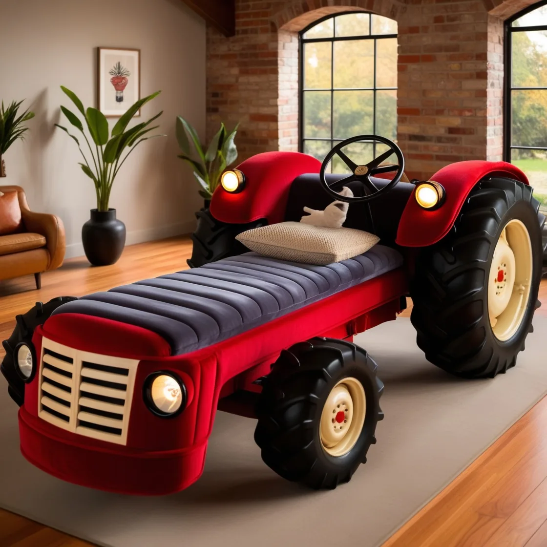 Relax in Style with the Unique Tractor Lounger