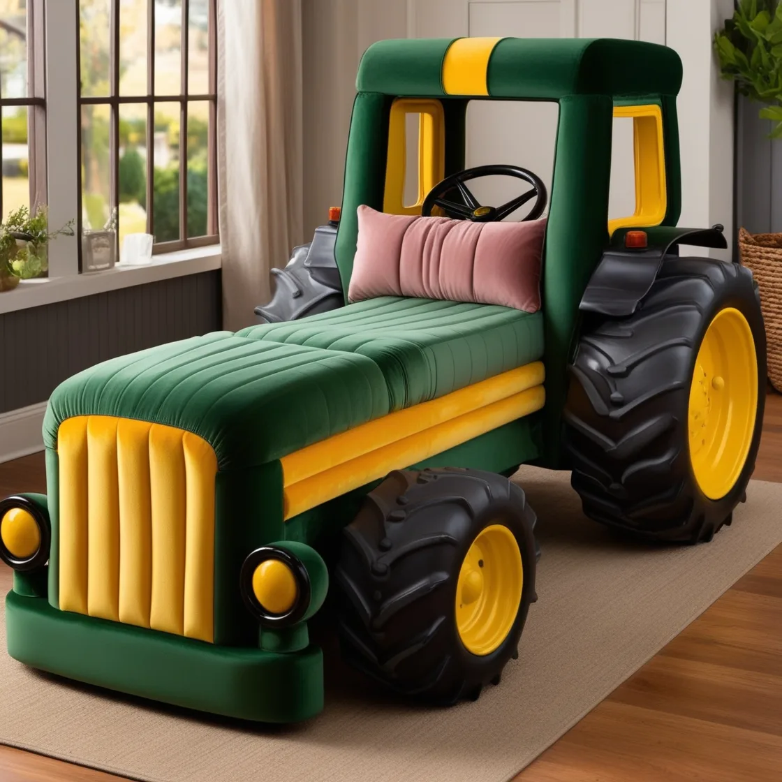 Relax in Style with the Unique Tractor Lounger