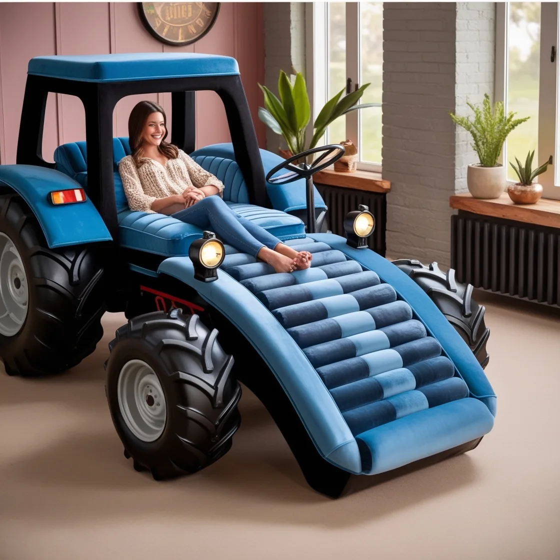 Relax in Style with the Unique Tractor Lounger