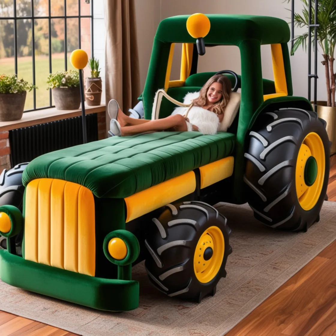 Relax in Style with the Unique Tractor Lounger