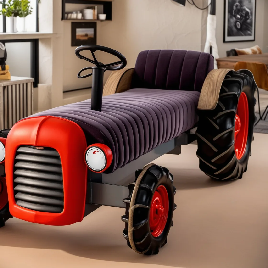 Relax in Style with the Unique Tractor Lounger