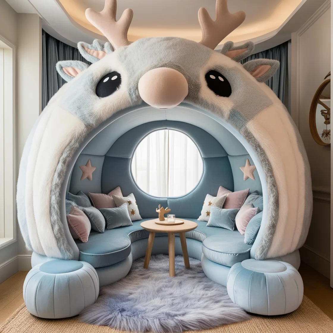 Relax in Nature’s Embrace: Experience the Magic of Reindeer Lounging Pods