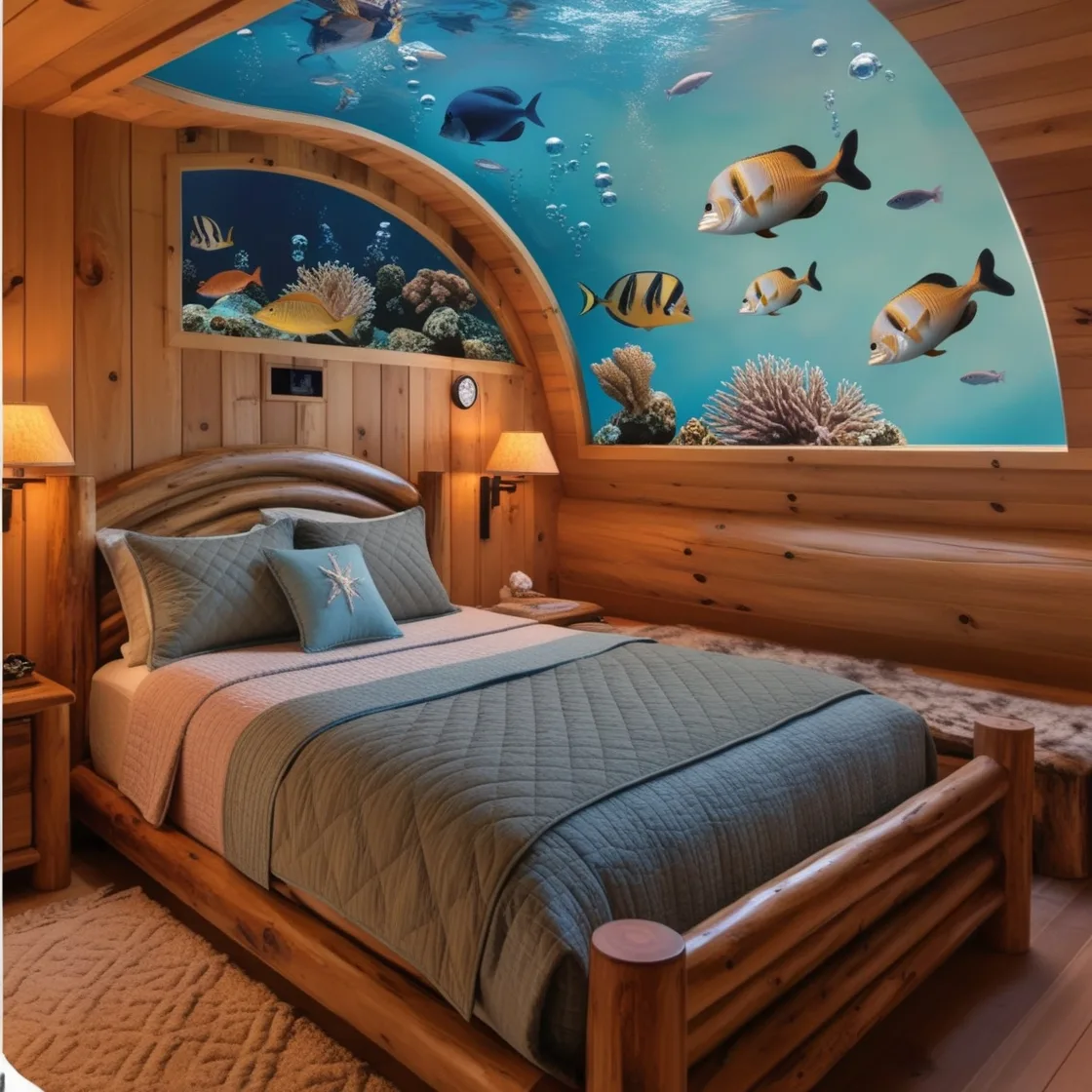 Dive into Serenity: Transform Your Space with Stunning Aquarium Bedrooms