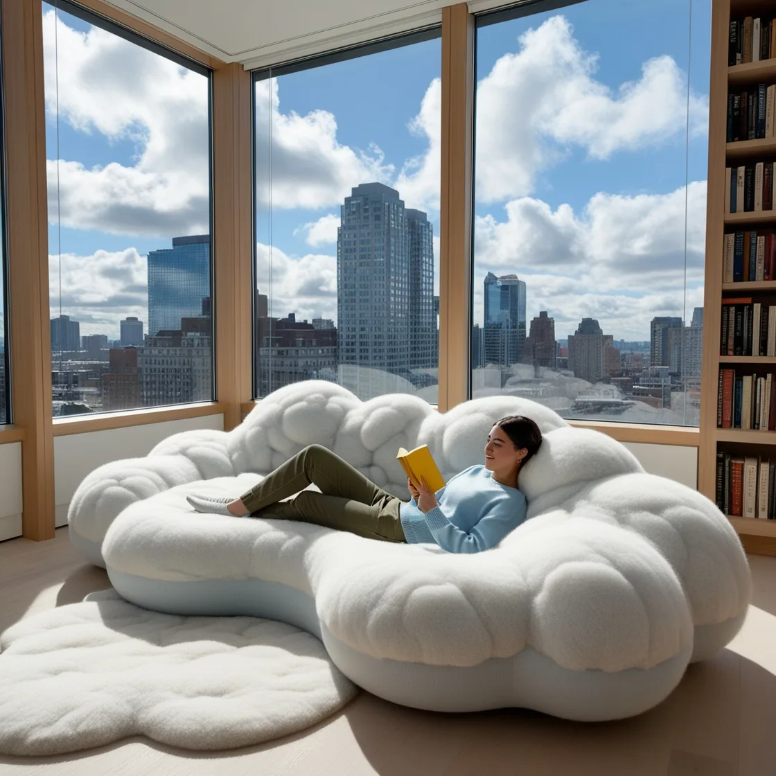 Cloud-Shaped Couch: Transform Your Living Room into a Cozy Dreamscape