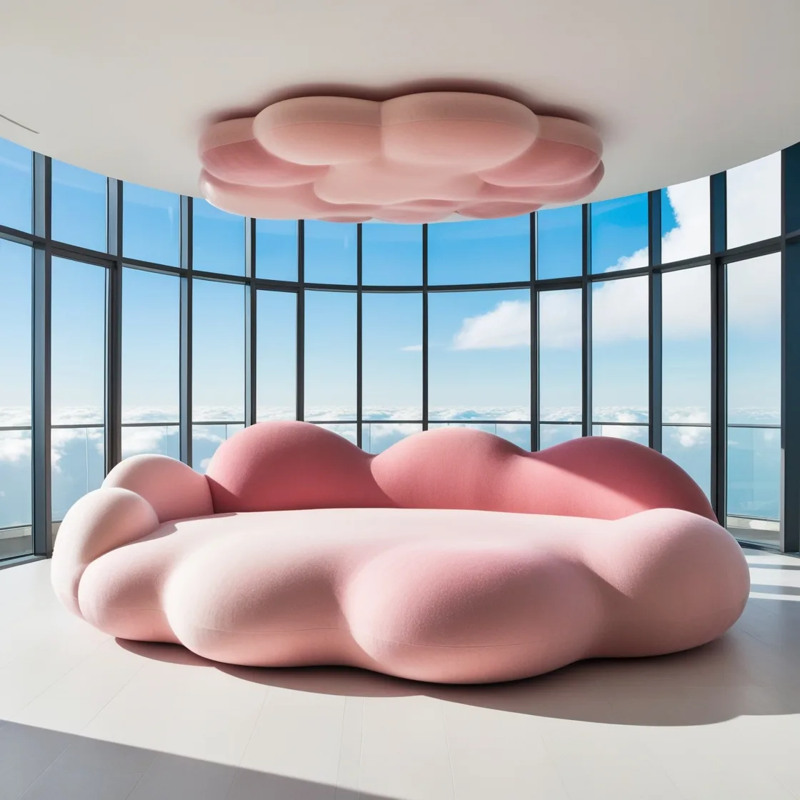 Cloud-Shaped Couch: Transform Your Living Room into a Cozy Dreamscape