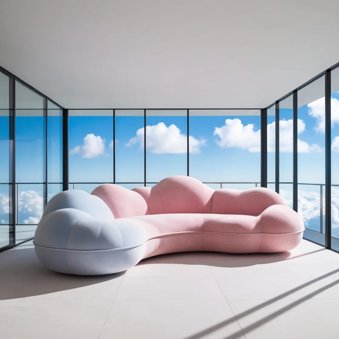 Cloud-Shaped Couch: Transform Your Living Room into a Cozy Dreamscape