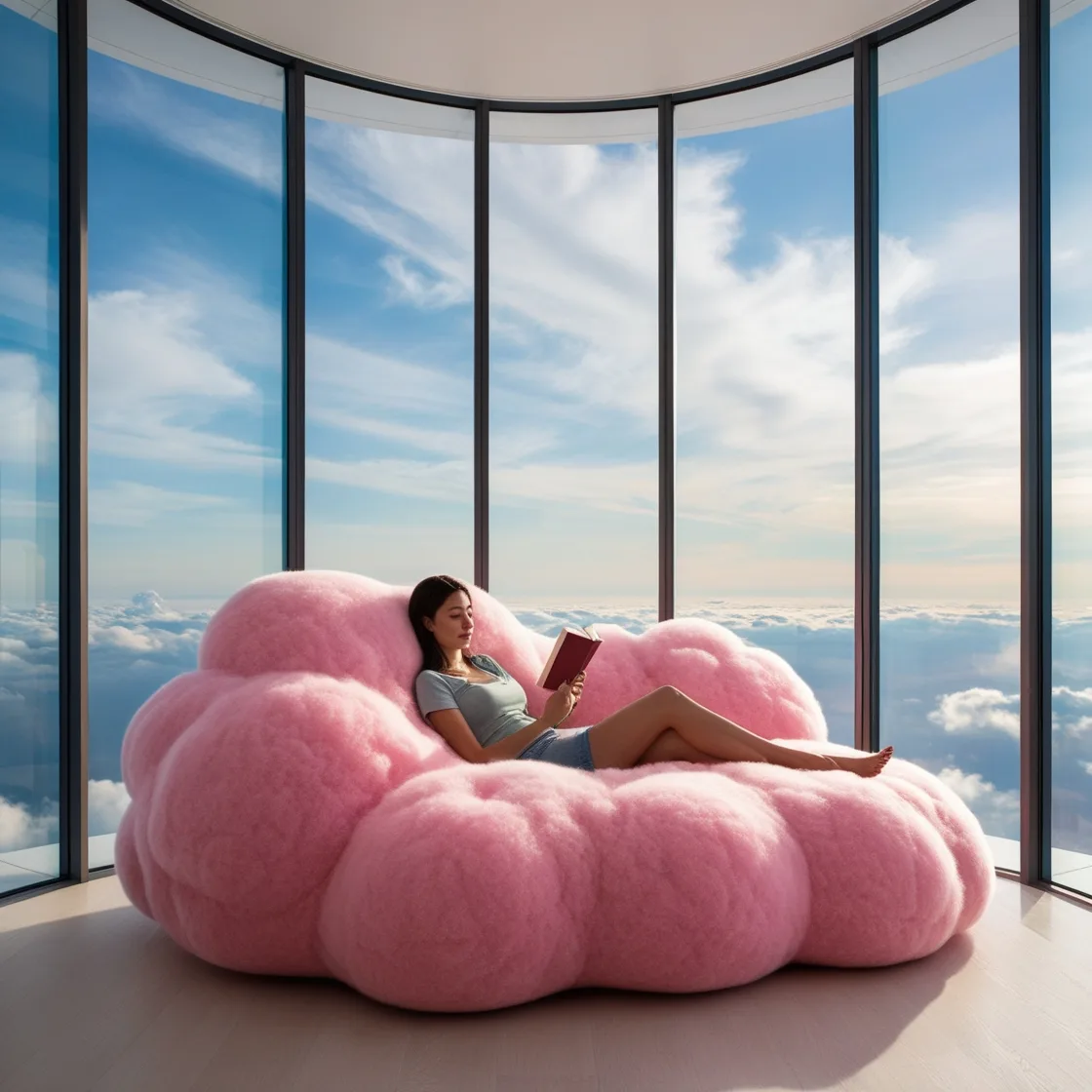 Cloud-Shaped Couch: Transform Your Living Room into a Cozy Dreamscape