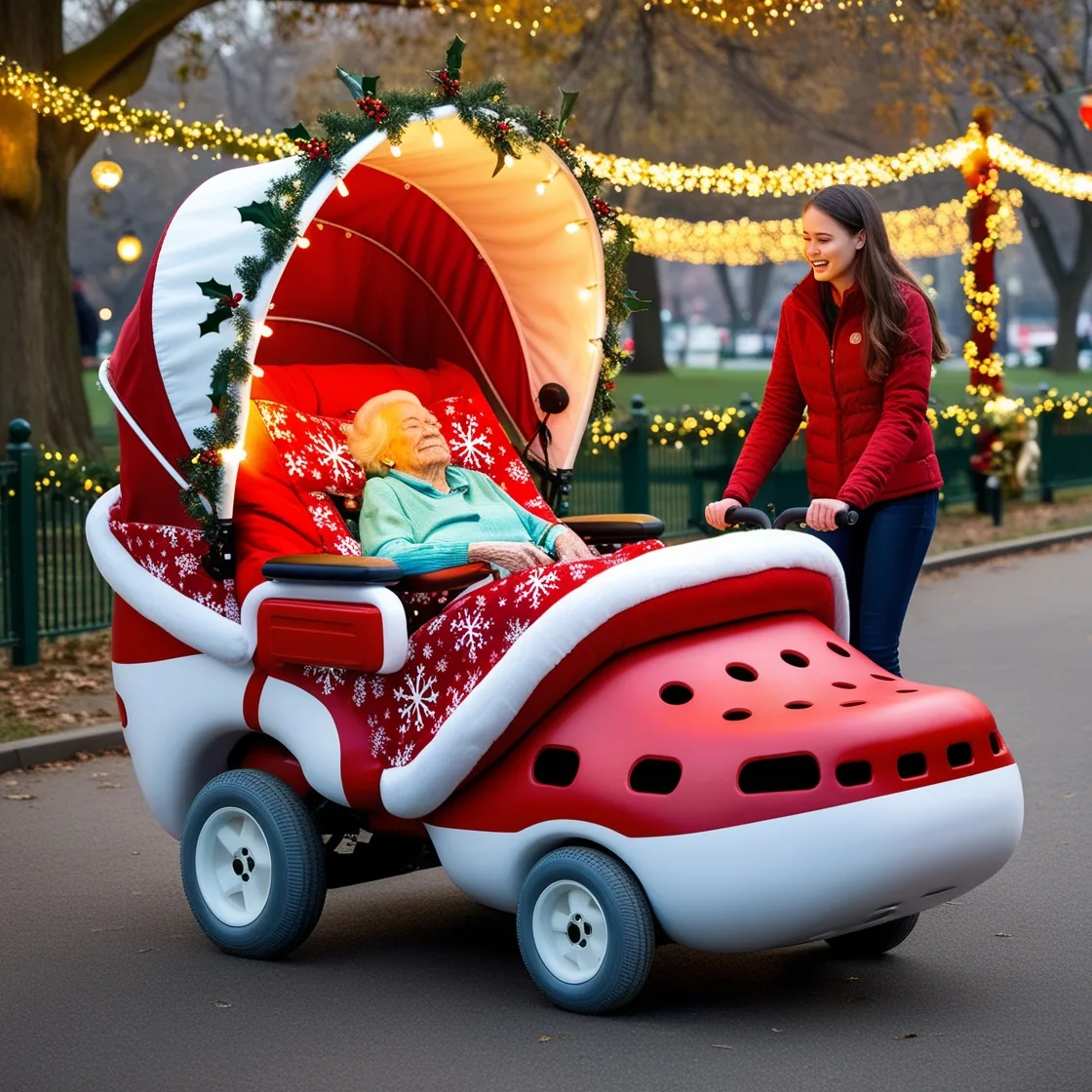 Experience Ultimate Comfort on the Go with the Crocs-Shaped Bed Stroller