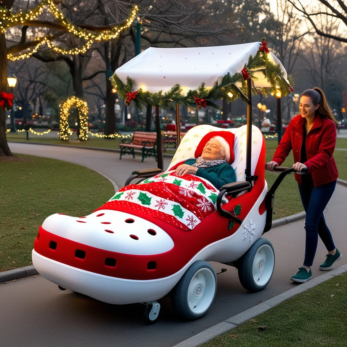 Experience Ultimate Comfort on the Go with the Crocs-Shaped Bed Stroller