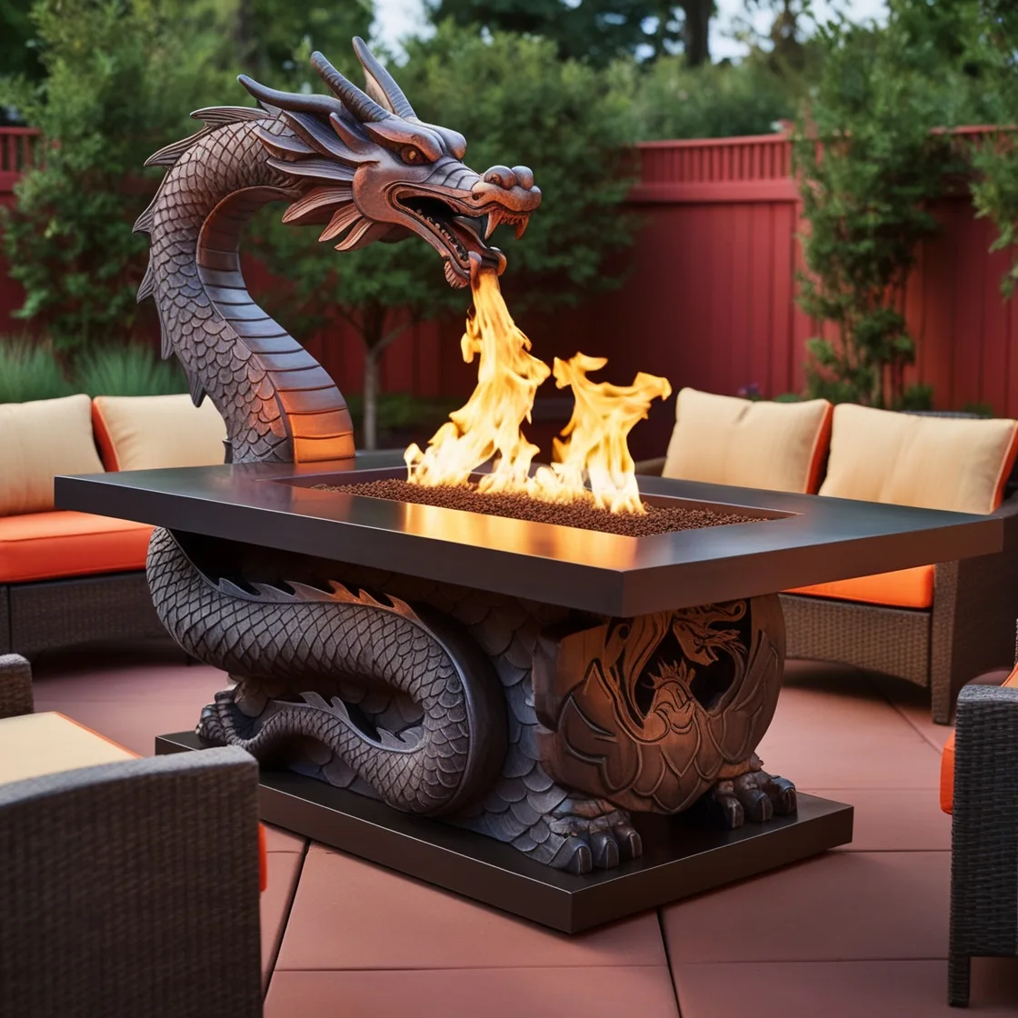 Ignite Your Outdoor Space: The Majestic Appeal of Dragon Fire Tables