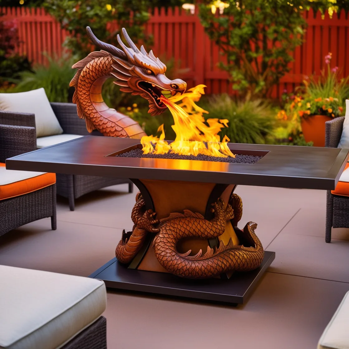 Ignite Your Outdoor Space: The Majestic Appeal of Dragon Fire Tables