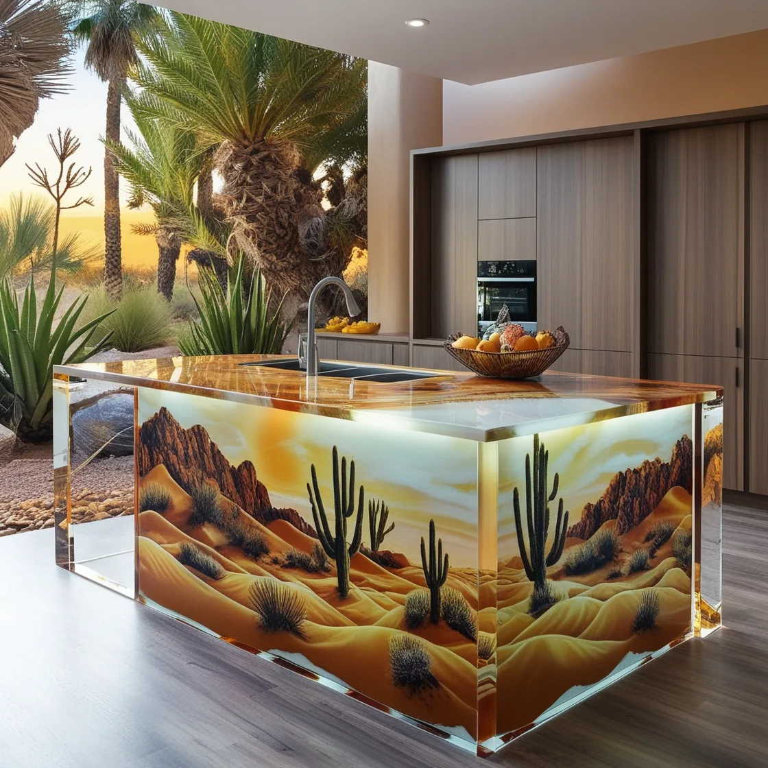 Transform Your Kitchen with Epoxy Active Scene Kitchen Islands