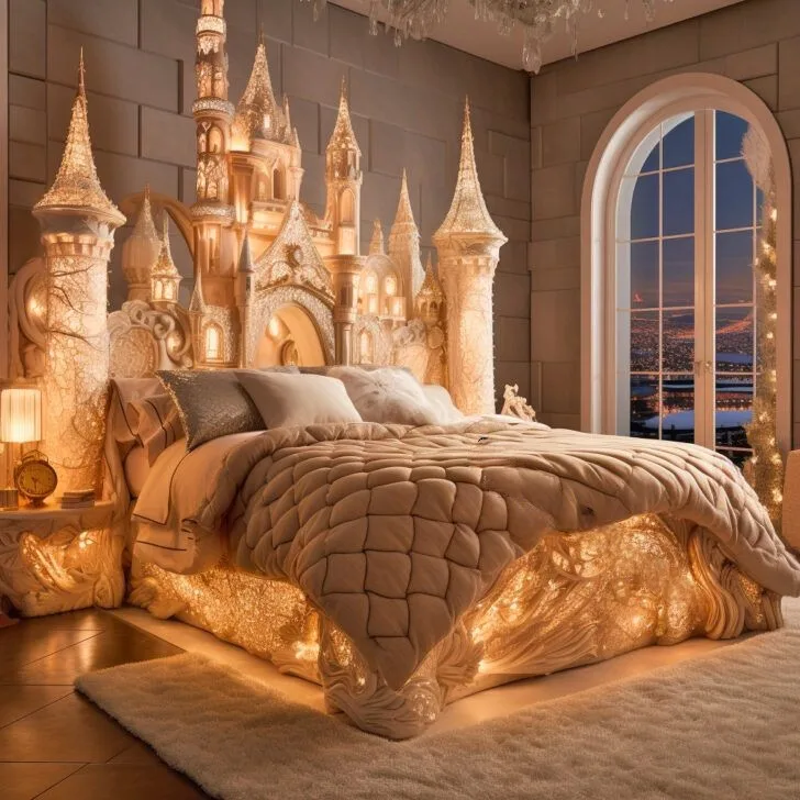 Giant Disney Castle Shaped Beds: Bring Fairytales to Life in Your Bedroom