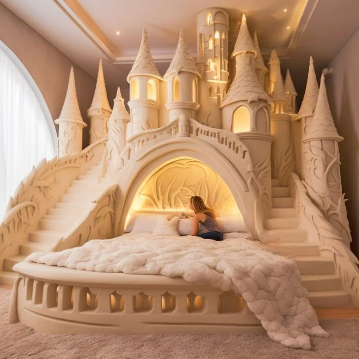 Giant Disney Castle Shaped Beds: Bring Fairytales to Life in Your Bedroom