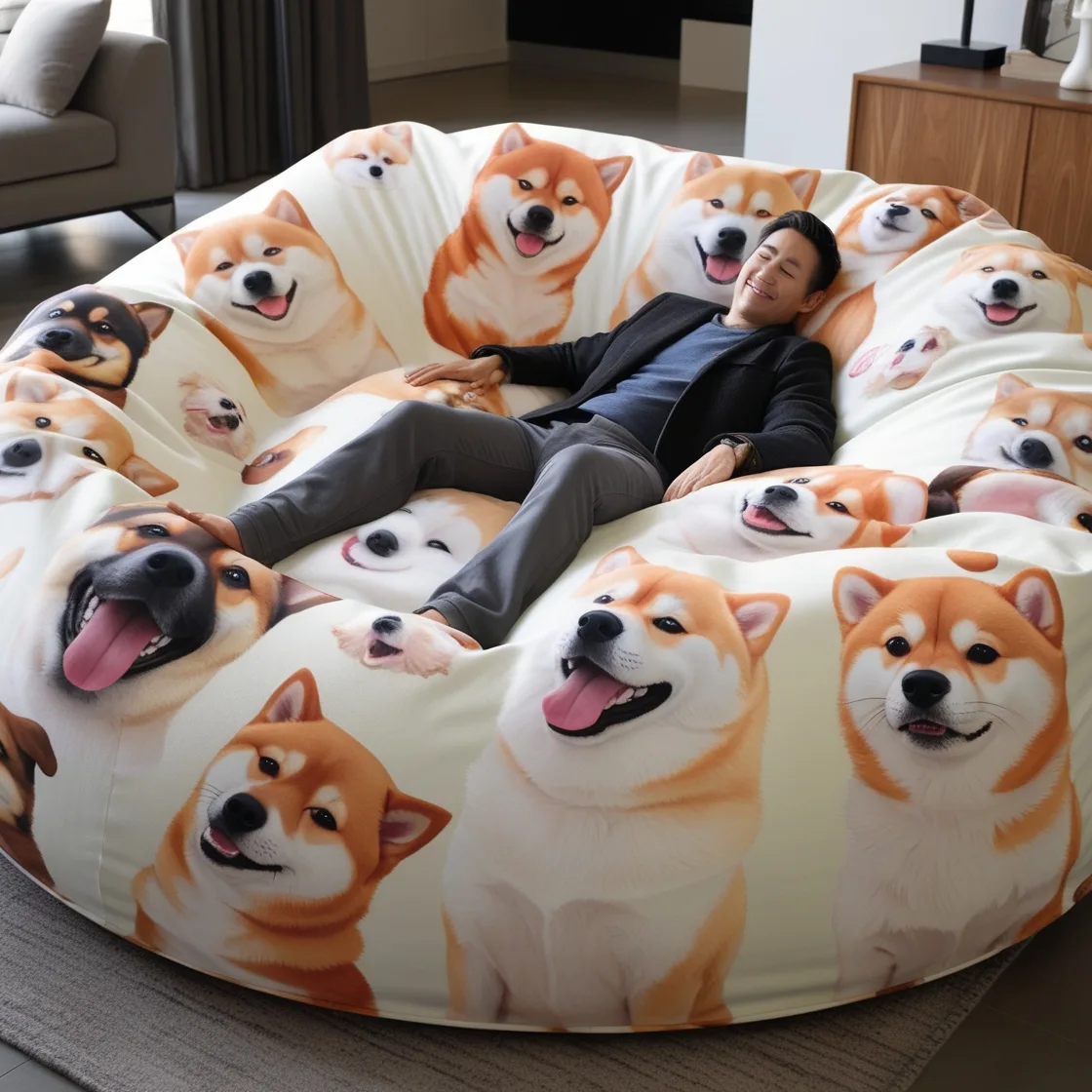 Snuggle Up in Style: Giant Fur Pet Beds For Humans