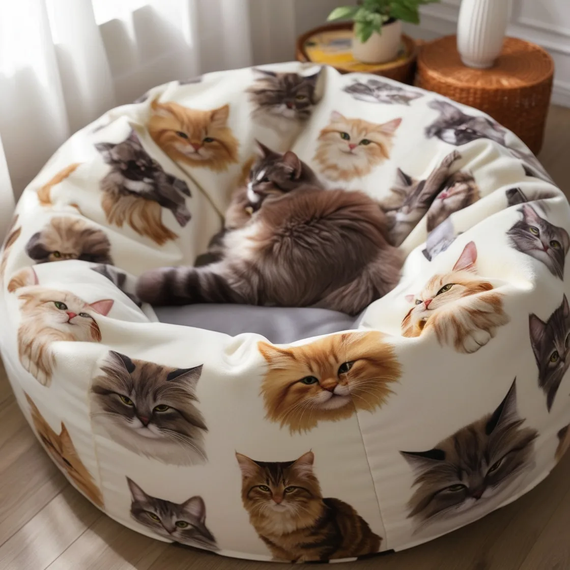 Snuggle Up in Style: Giant Fur Pet Beds For Humans