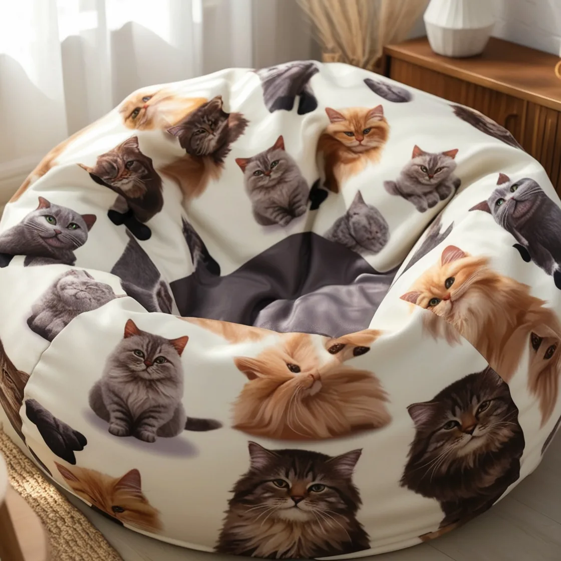 Snuggle Up in Style: Giant Fur Pet Beds For Humans