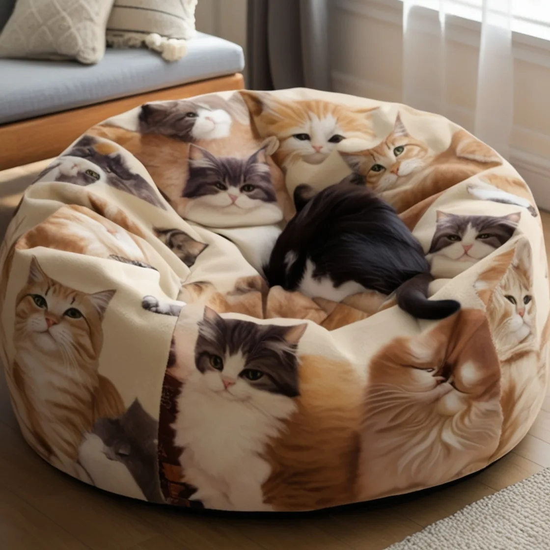 Snuggle Up in Style: Giant Fur Pet Beds For Humans