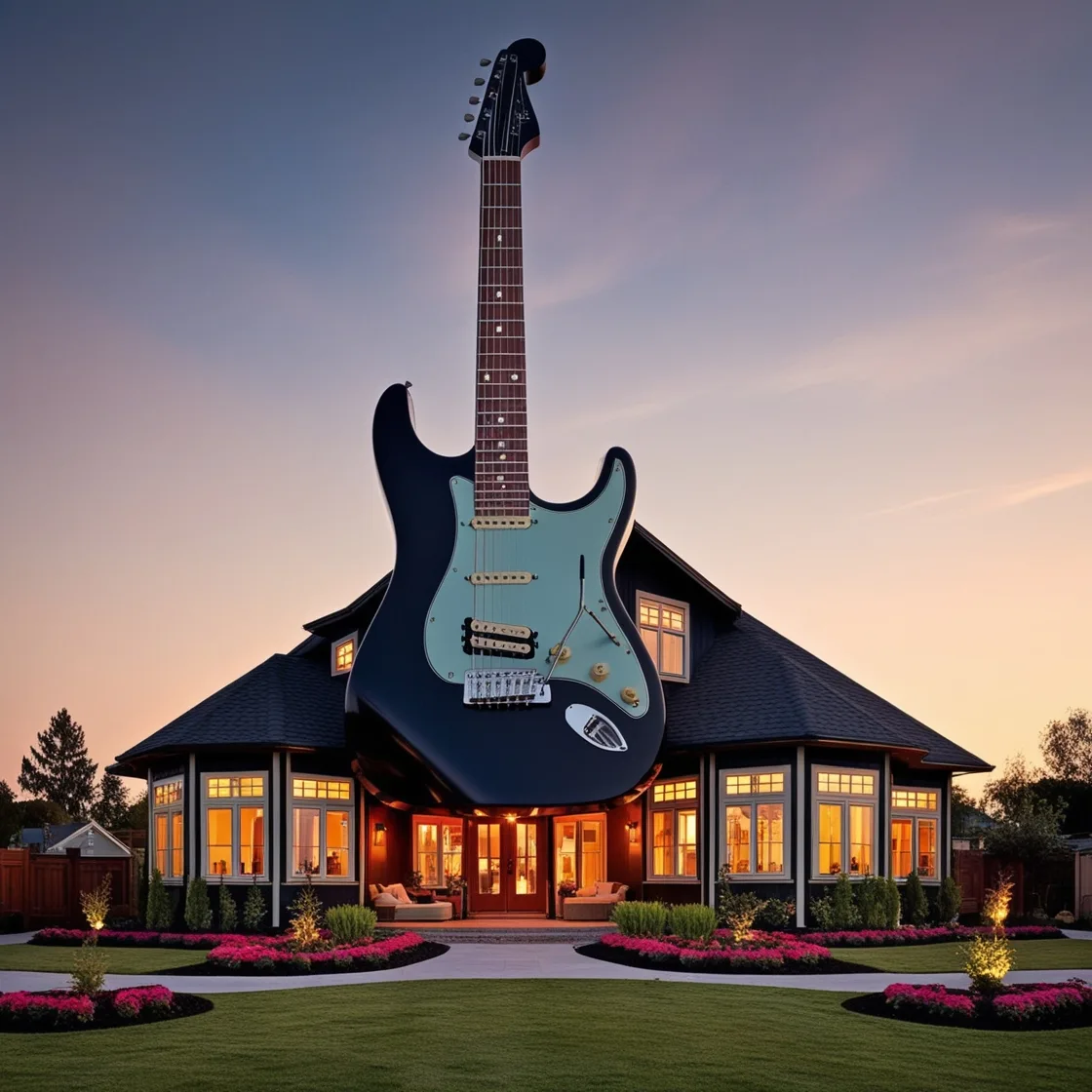 Living in Harmony: The Marvel of the Guitar Shaped House